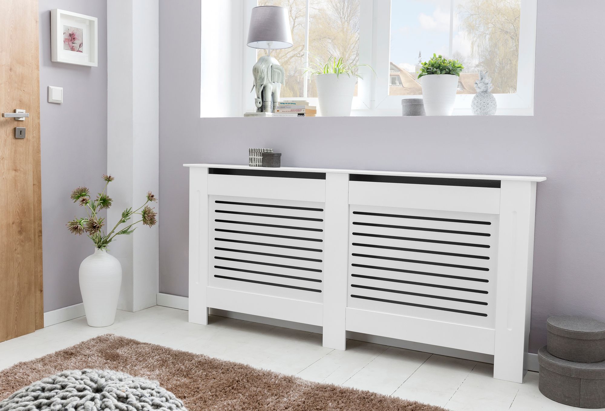 Design copri radiatore wl5.745 laccato bianco opaco 112x82x19 cm