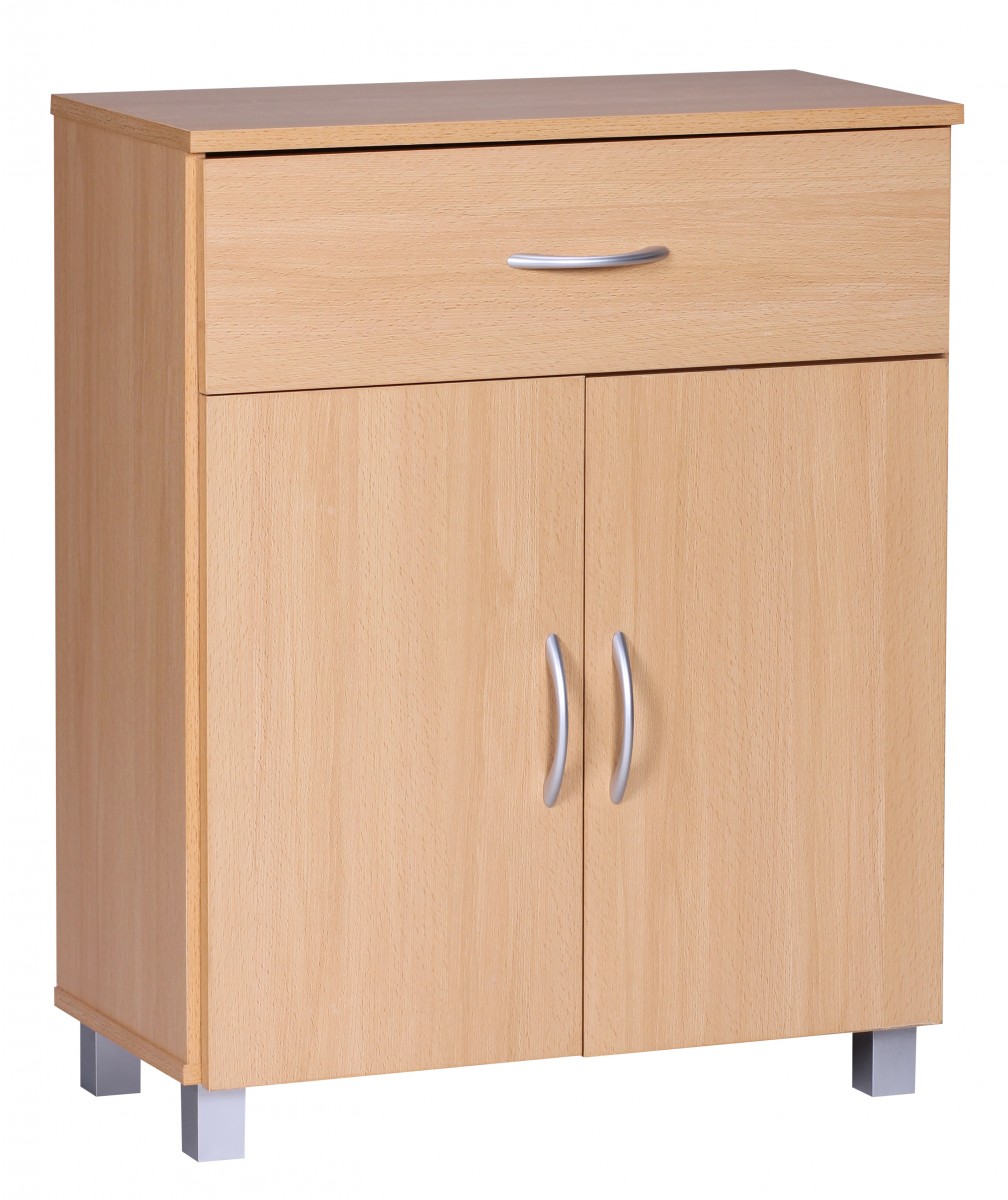 Credenza lena faggio con 1 cassetto e 2 porte 60 x 75 x 30 cm