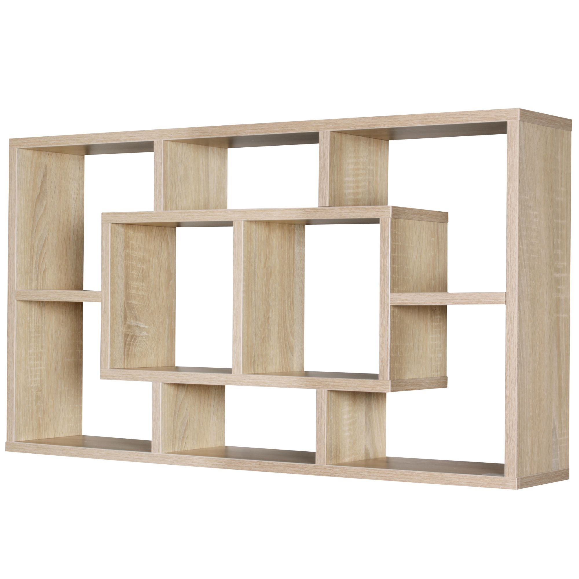 Mensola alex sonoma 85 x 47,5 x 16 cm in legno mdf mensola appesa moderno