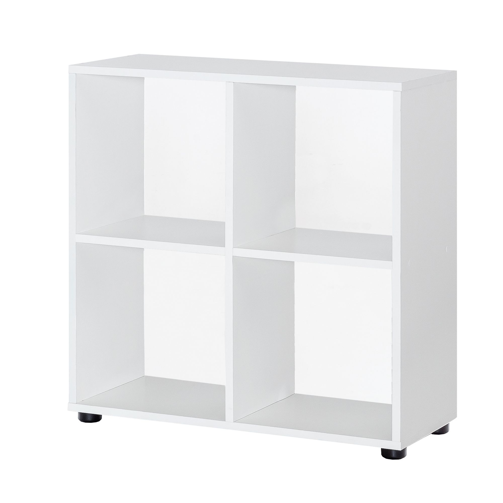 Libreria di design zara con 4 scomparti bianco 70 x 72 x 29 cm