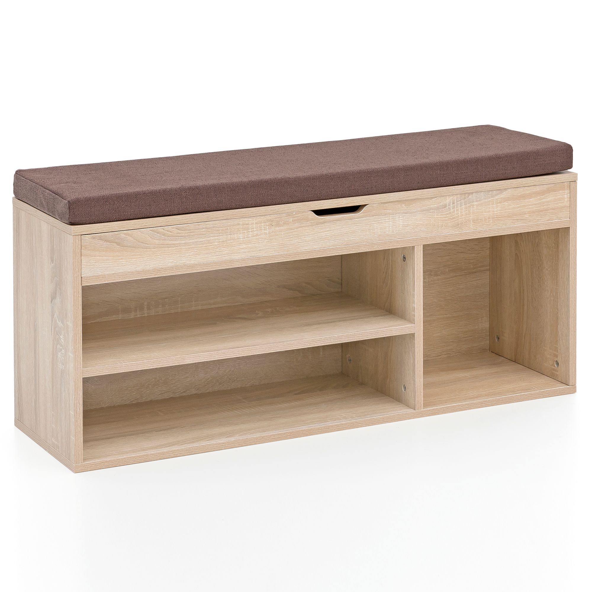 Wl5.344 con seduta armadio panchina in legno 104x51x32 cm sonoma