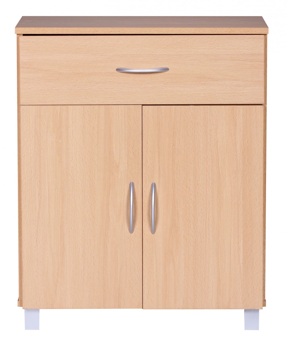 Credenza lena faggio con 1 cassetto e 2 porte 60 x 75 x 30 cm