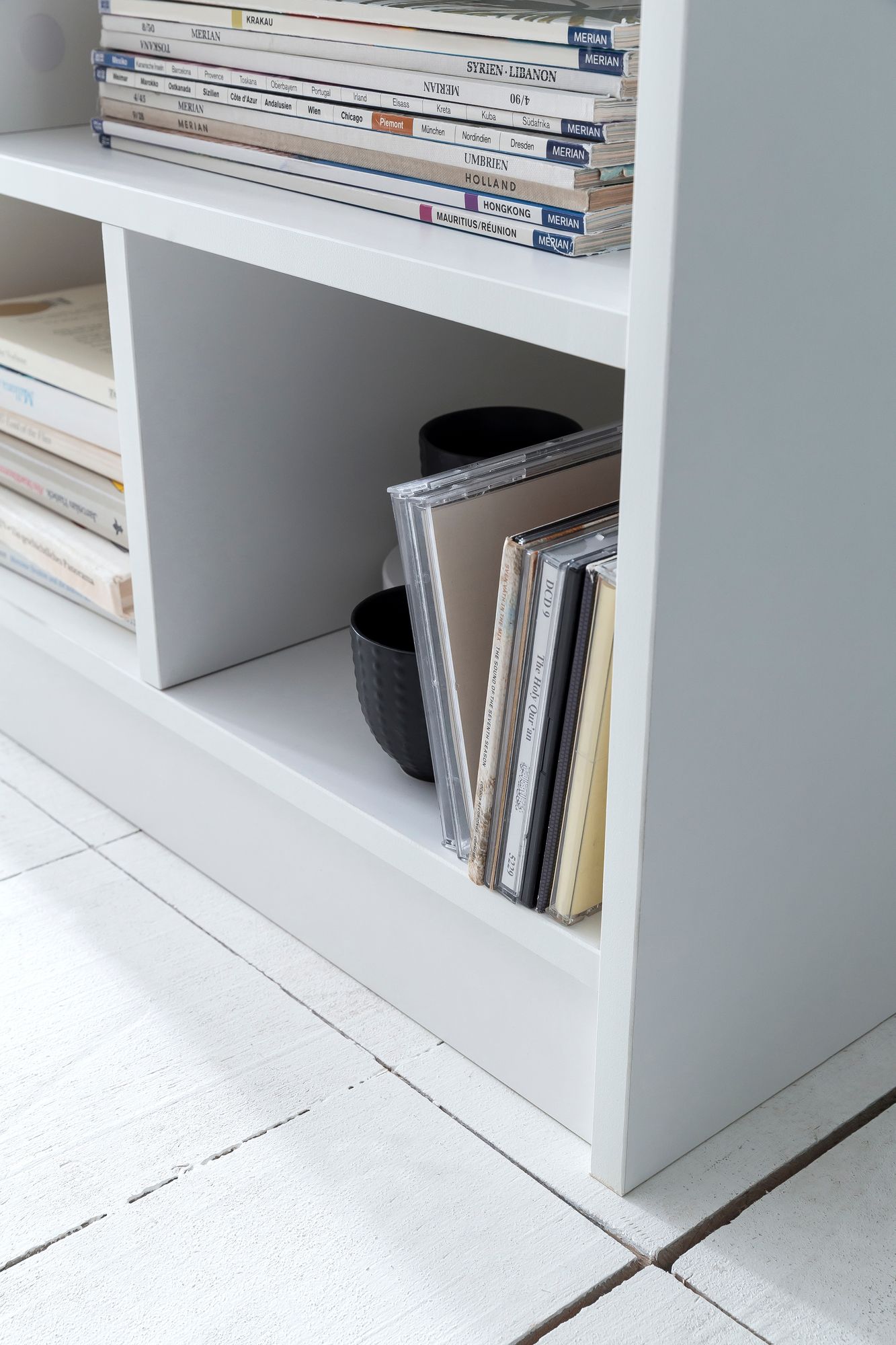 Libreria wl5.819 bianco 80x68.5x29.5 cm mensola in piedi mensola moderna