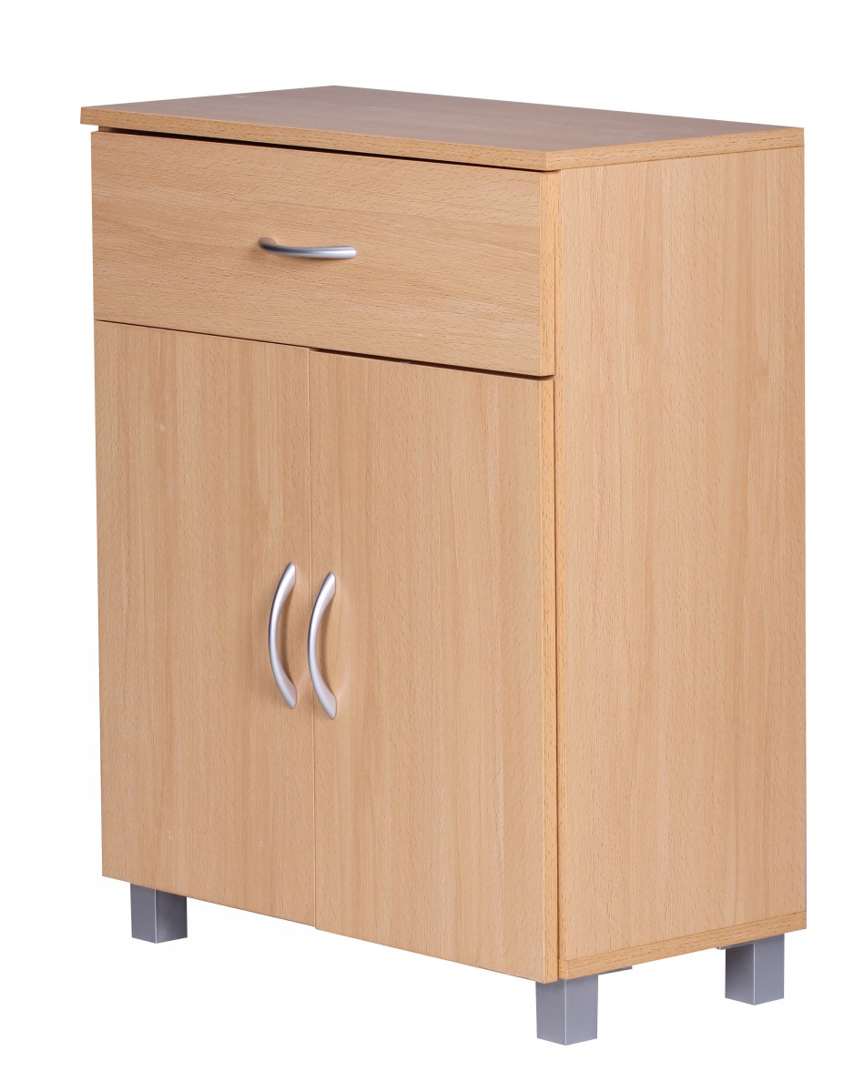 Credenza lena faggio con 1 cassetto e 2 porte 60 x 75 x 30 cm