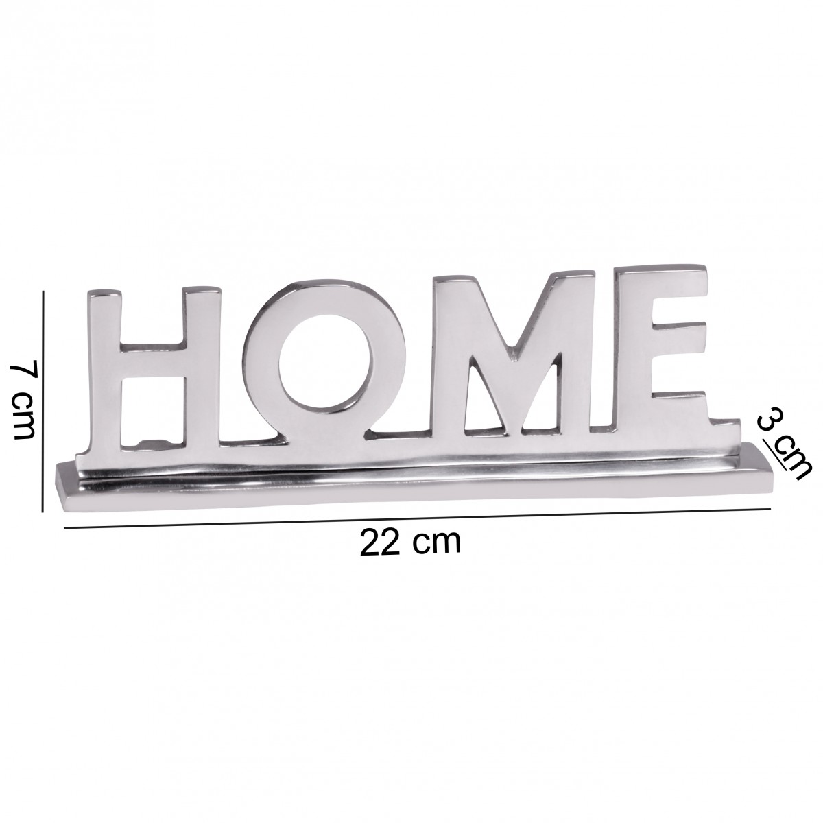 Decorazione per la casa lettering design soggiorno tavolo da pranzo decorazione appartamento alluminio alluminio soggiorno decorazione argento 22 cm