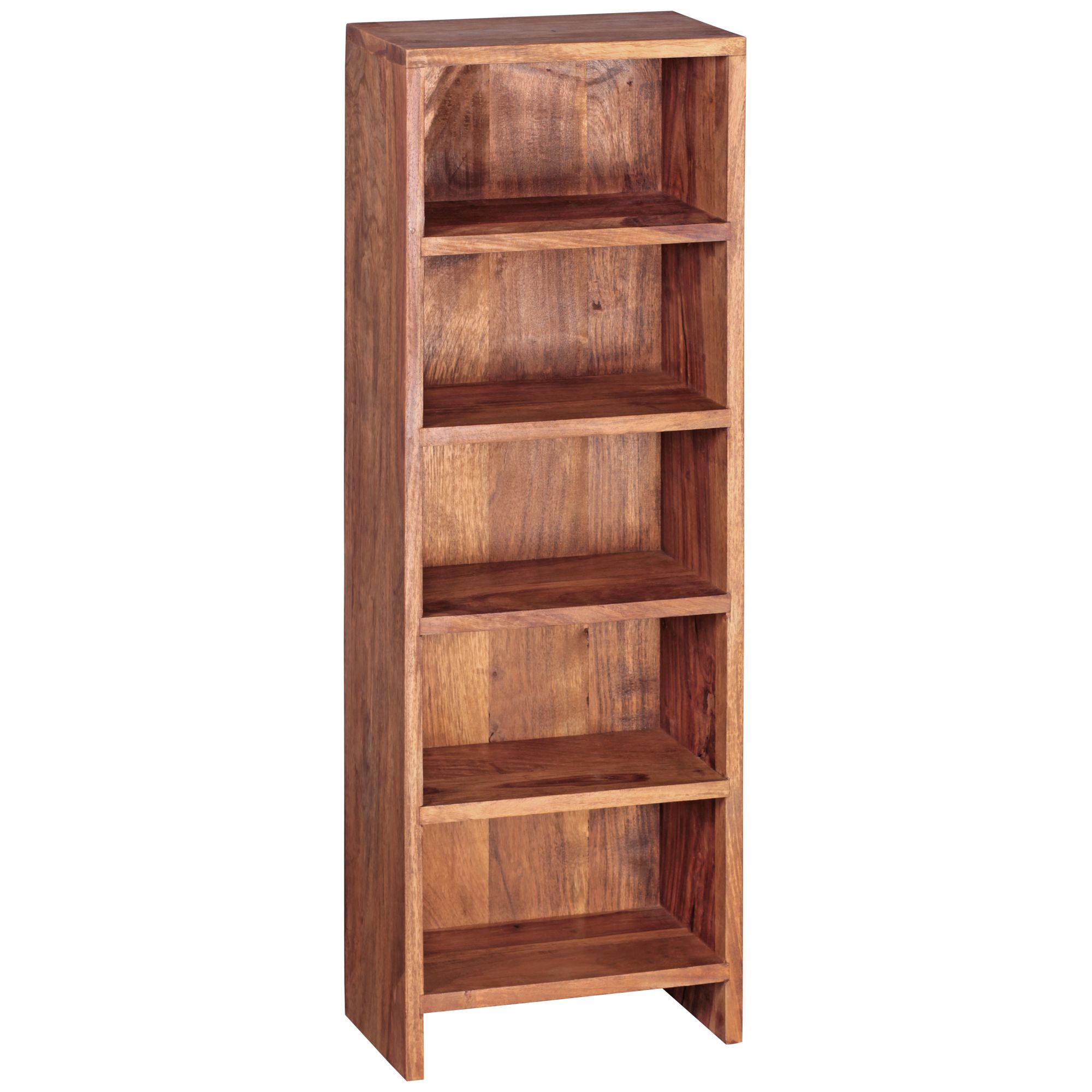 Mensola cd in legno massello sheesham piedi scaffalature 90 cm vani portaoggetti alta cd 5 libreria in stile country naturale