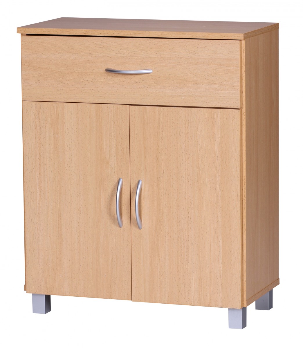 Credenza lena faggio con 1 cassetto e 2 porte 60 x 75 x 30 cm