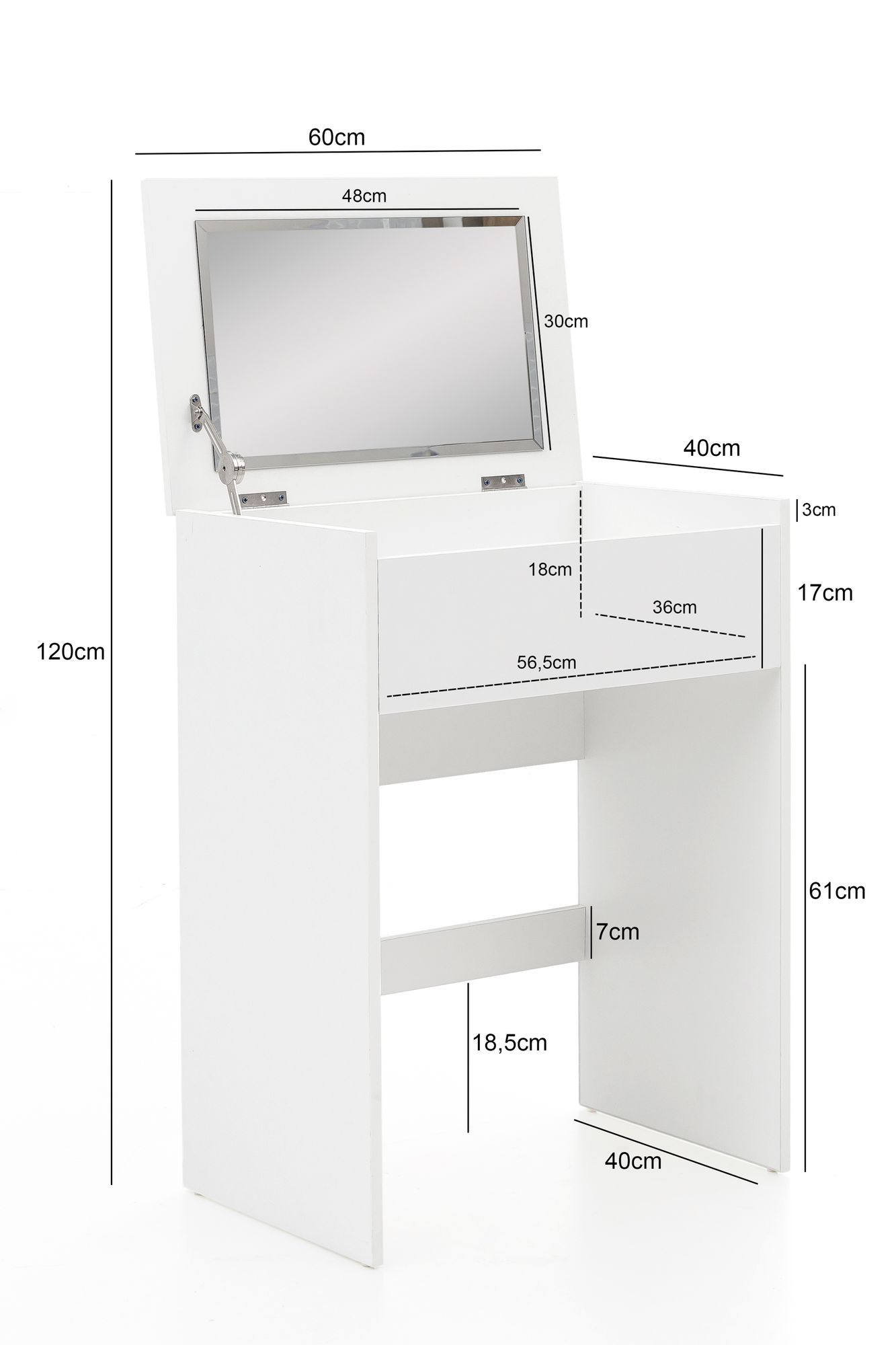 Spogliatoio wl5.730 60x81x40 cm consolle bianco legno moderno