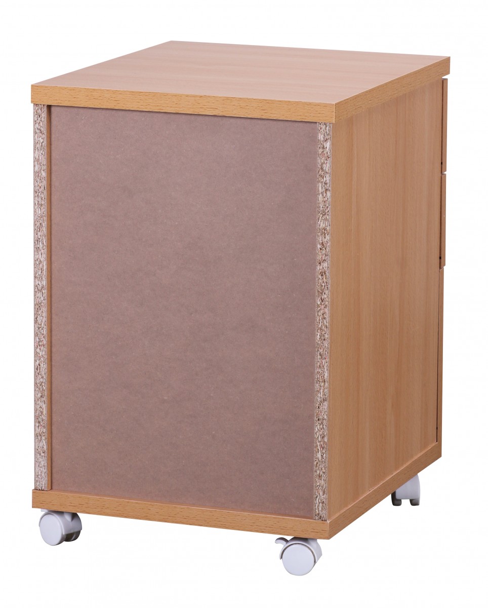 Contenitore ottawa 40 x 60 x 45 cm mobile base con ruote faggio