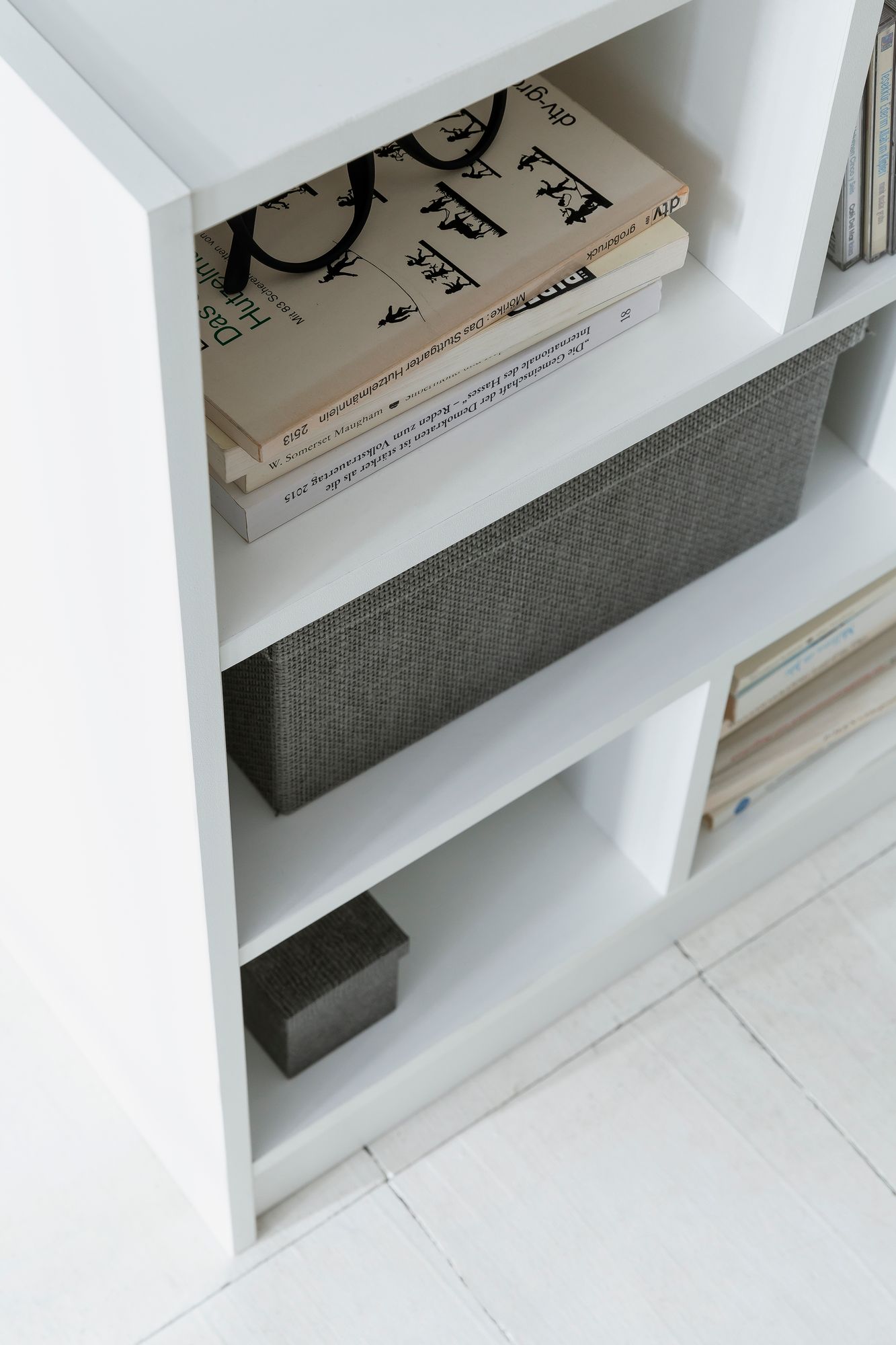 Libreria wl5.819 bianco 80x68.5x29.5 cm mensola in piedi mensola moderna